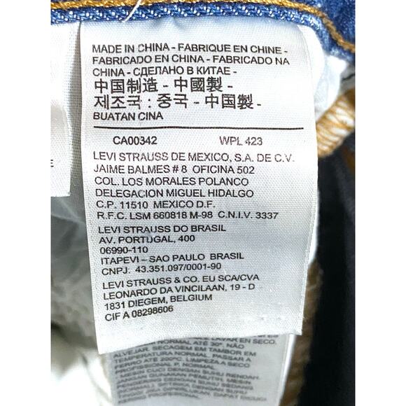 Levis 501 Japanese Denim Raw Hem Jeans Womens 32x27 Boyfriend Distressed Grunge - Picture 11 of 14